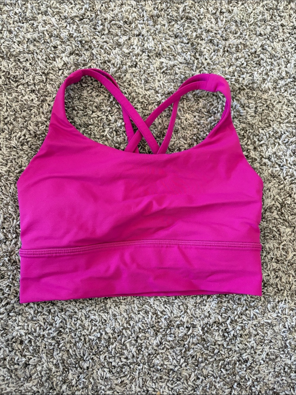 lululemon athletica Fuchsia Crisscross Sports Bra